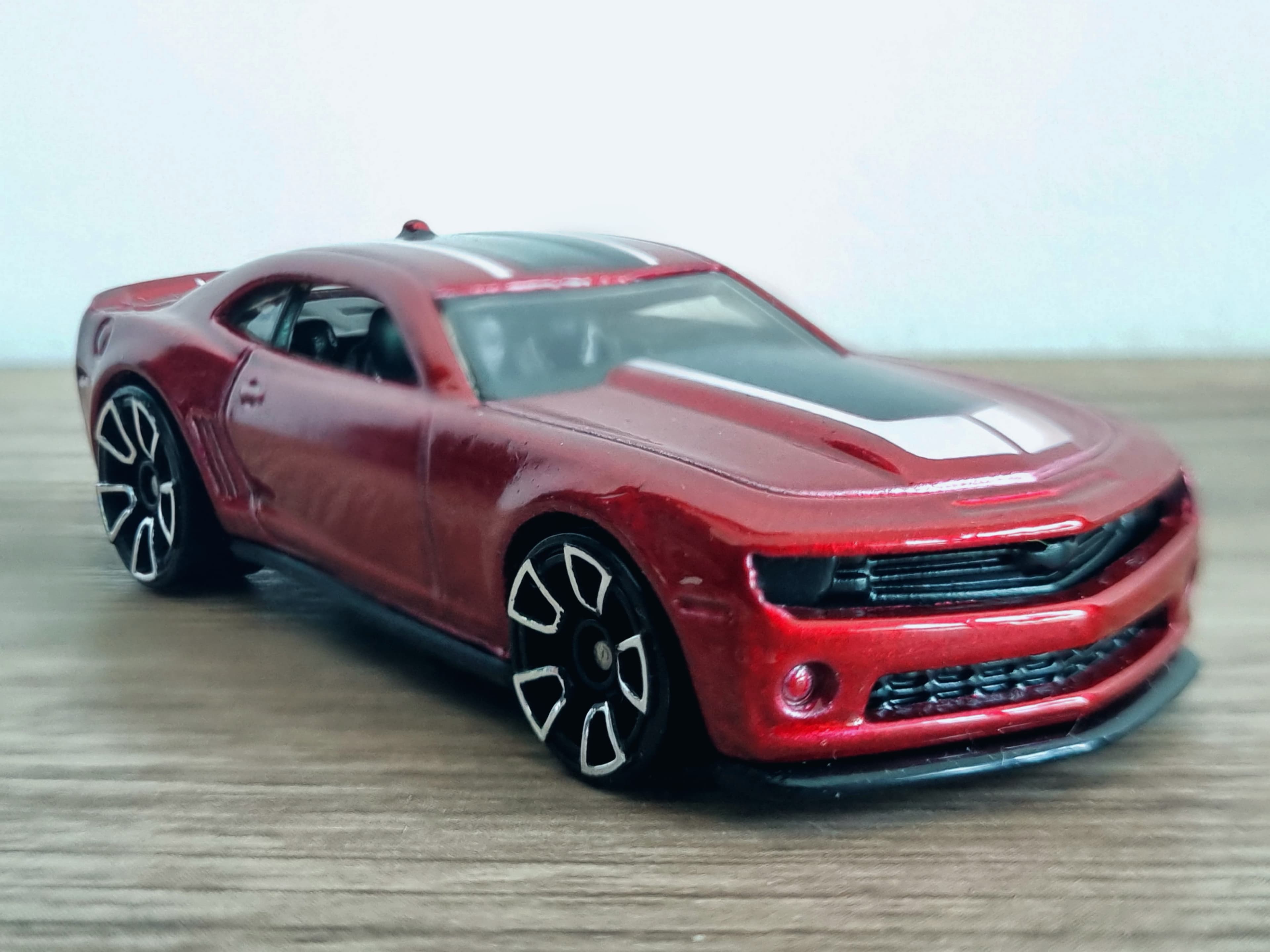 Red Hot Wheels Camaro set in a momento.gift frame